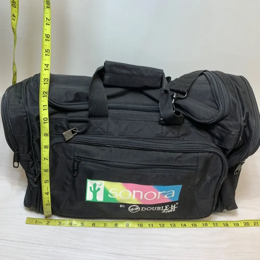 Sonora Double H Boots Duffle Bag Gym Workout Classic Bag 20” Travel Carry‎ On